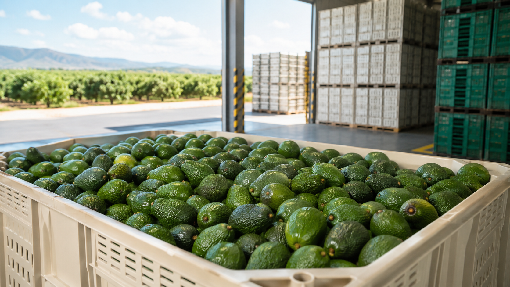 Export-grade fresh Hass avocados